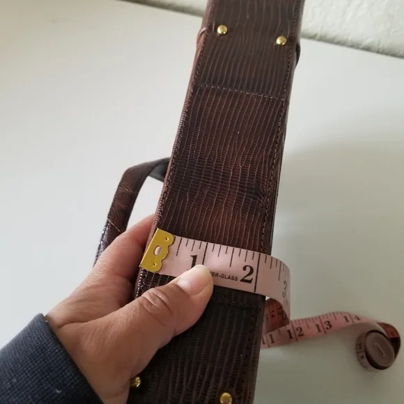 VintageLizard Leather Top Handle Bag